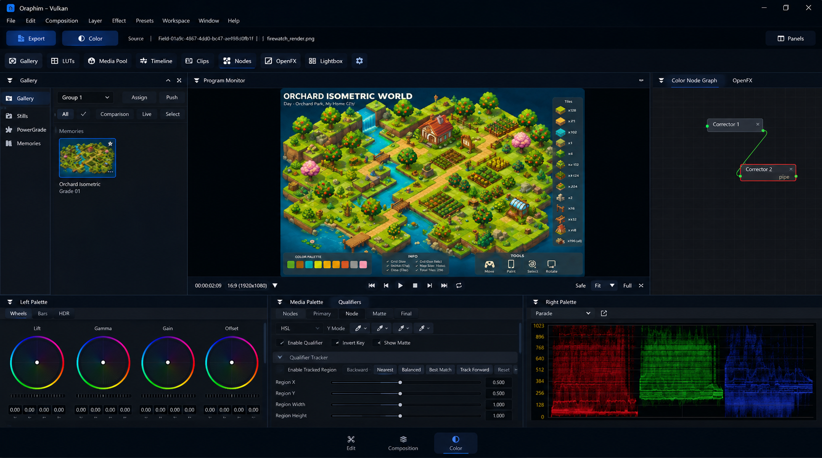 Oraphim Color workspace